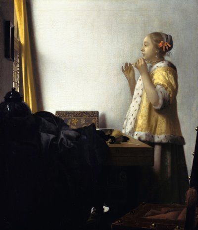 Joven con Collar de Perlas de Jan Vermeer van Delft